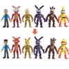 Fnaf Five 6 шт. Ночи у Фредди Светящиеся фигурки-экшн Игрушки с меняющимся лицом