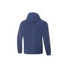 Li-Ning Fitness Series Windproof Water-Repellent Three-Dimensional Cut Fleece-Lined Hooded Zip-Up Sports Jacket Men Jackets Deep-Navy AFDU089-3