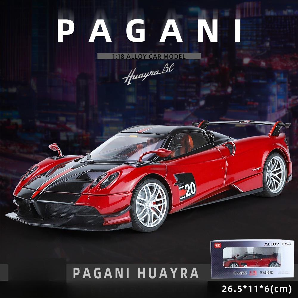Official Licensed 1:18 Scale Pagani Huayra BC Sport Car Model Diecast Toy Vehicle Kids Boys Gift Collective Home Decoration