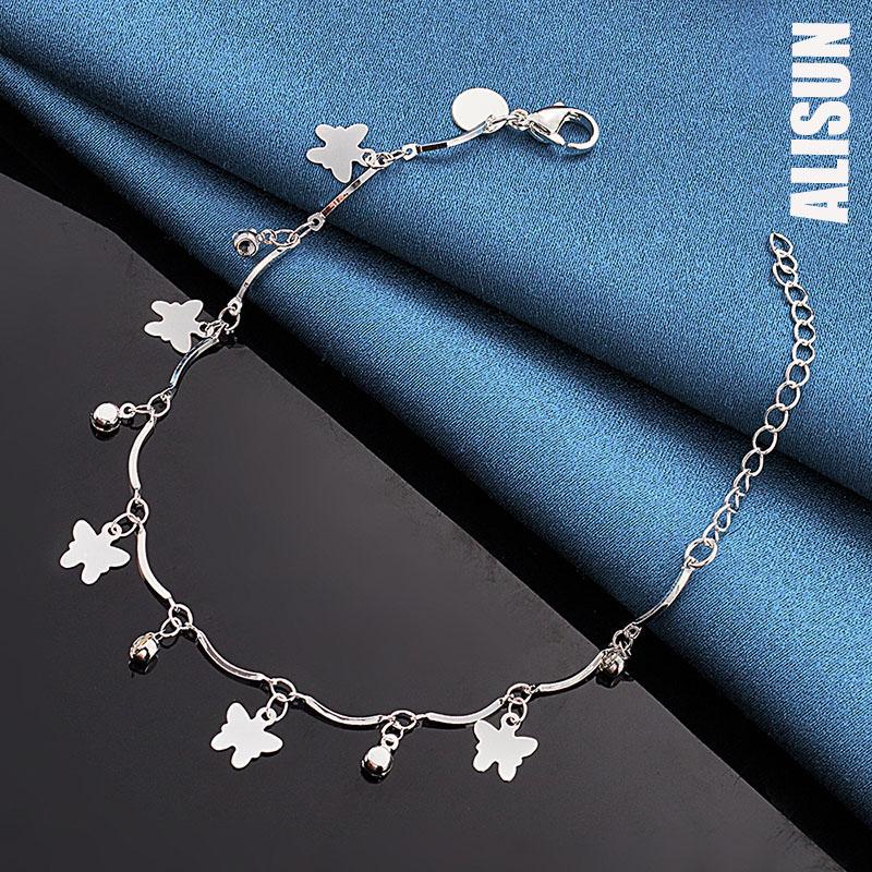 925 Sterling Silver Butterfly AAA Zircon Bracelet Fashionable Wedding Jewelry