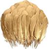 10Pcs Gold Goose Feathers Vase For Decoration Handicrafts Carnival AccessoriesDIY Wedding Centerpiece Table Jewelry Making Plume