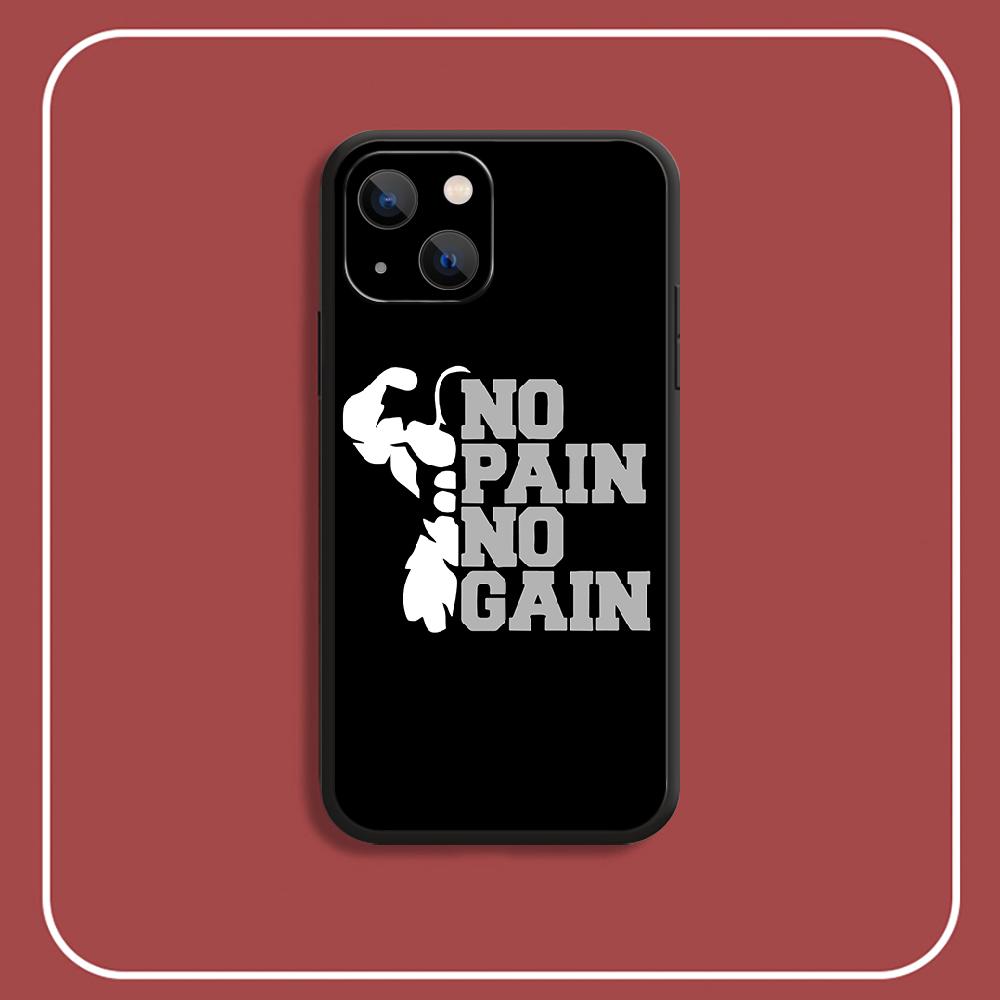 Чехол для телефона «Без боли, без усиления» для iPhone Samsung Galaxy Redmi Xiaomi Oppo OnePlus Note SA 7 8 9 10 11 12 13 14 20 21 22 23 53 54 Pro Max Plus Ultra
