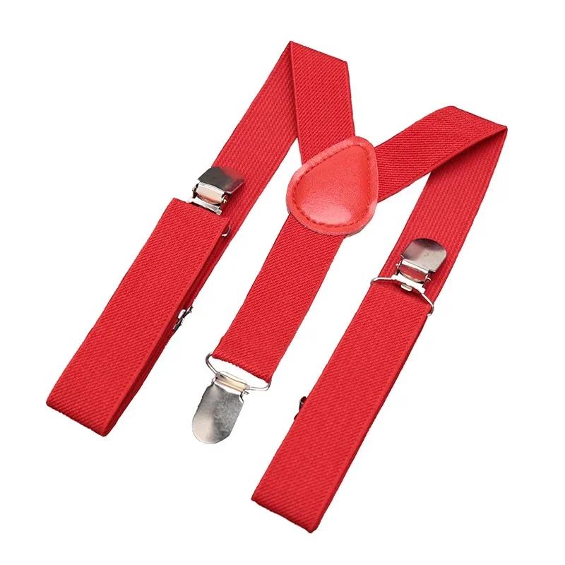 Эластичные детские подтяжки черного цвета, модные детские подтяжки для мальчиков и девочек, регулируемые подтяжки, детские свадебные галстуки, аксессуары