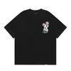 American Vintage REPRES Letter Print Oversized Short Sleeve T-Shirt Couples