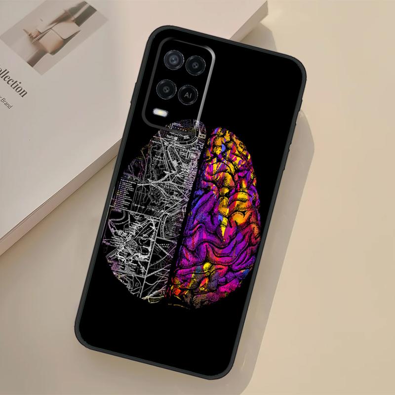 Медицинский Человеческий Орган Мозг Чехол Для Oppo A98 A78 A18 A38 A58 A60 A80 A40 A96 A76 A16 A94 A74 A54 A15 A17 A57 A77 A5 Pro