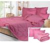 2 Pillows + Duvet Set All Season Pink Microfiber