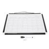 Monthly Calendar Dry Erase Whiteboard Wall Magnetic Portable Double Sided White Board with Black