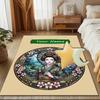 1PC Custom Name Geisha Glass Theme Floor Mat Ideal for Living Room, Game Rooms, Office, Bedroom,Floor Mat Playful Design