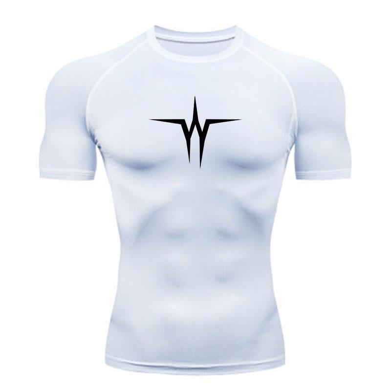 Men's Compression Athletic T-Shirt, Quick Dry Breathable Sta