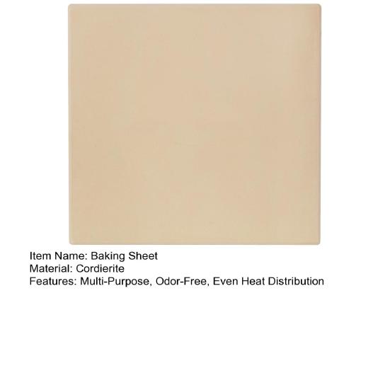 Камень для пиццы из кордиерита для духовки и гриля, квадратный противень, устойчивый к термическому шоку, для приготовления пищи