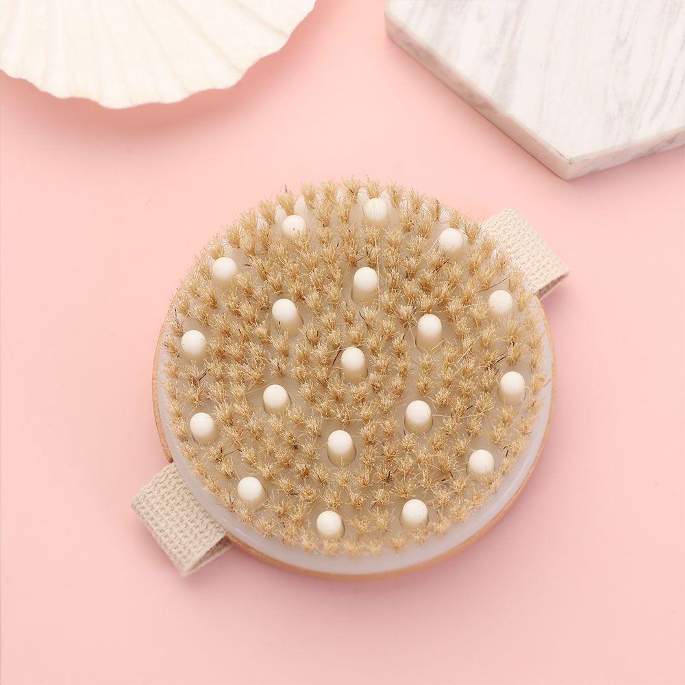 Спа Ручной Массажер для всего тела, Расслабляющий Массажер для ванны, Отшелушивающий Сухой Массажер, Натуральная Щетка, Влажный и сухой массаж