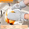 Silver Wire Wash Gloves: Heat-Insulating Dishwashing Gloves with Gentle Brush for Safe, Scratch-Free Cleaning