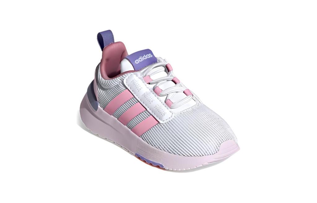 Adidas Neo Racer TR21 Comfortable Slip Resistant Abrasion Resistant Low top Toddler Shoes Pink Baby GZ3365