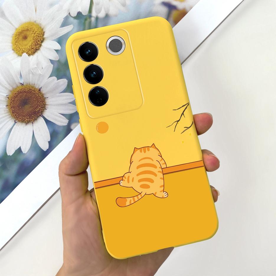 Чехол для Vivo V27 Чехол для Vivo V27e V2237 Милый Модный Расписной Чехол Мягкий Силиконовый Чехол для Телефона Для Vivo V27 Pro V 27 V27e Задняя Крышка Сумки