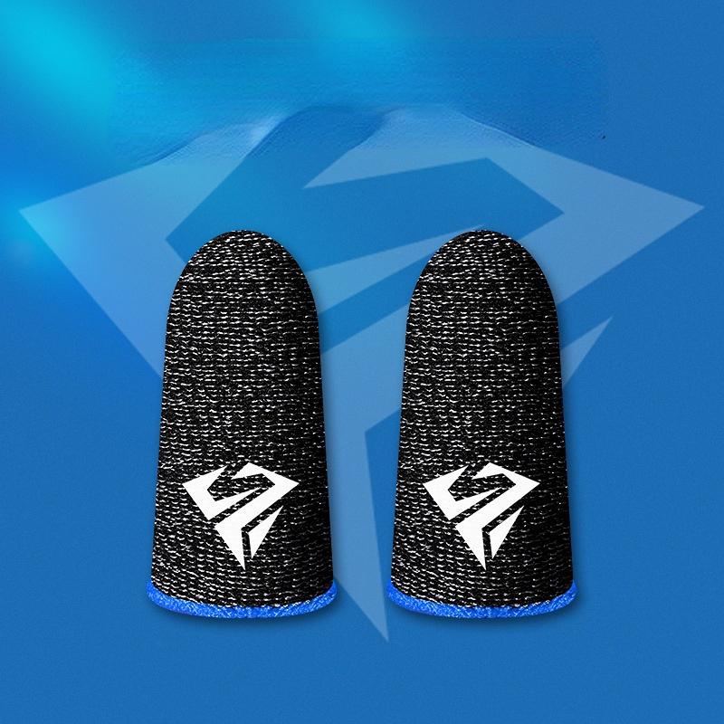A Pair For PUBG Gaming Finger Sleeve Breathable Fingertips Sweatproof Anti-slip Fingertip Cover Thumb Gloves For Mobile Game