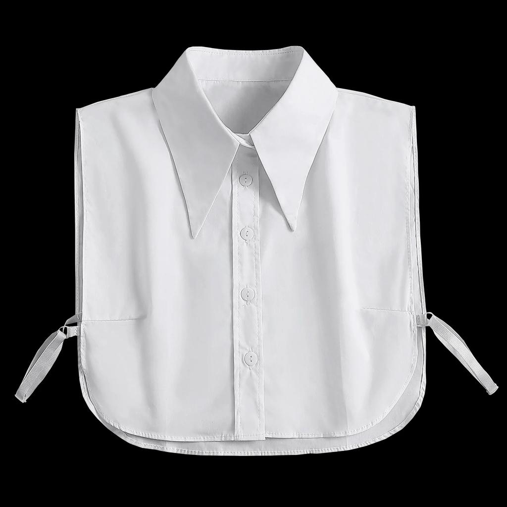 Formal False Collar Women Embroidery Faux Col Half Shirt Blouse Fake Collars Sweater Shirt Detachable Collars Accessories