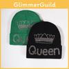 Pattern Queen Crown Winter Beanie Knitted Cap Warm Breathable Gifts Fashion