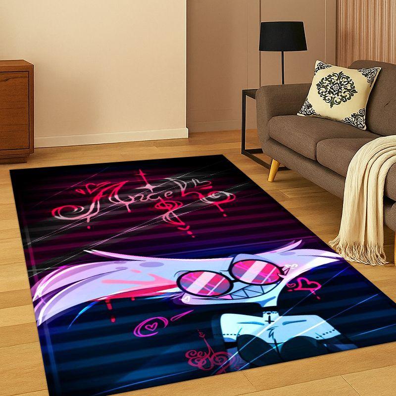Мультяшный ковер H-Hazbin Hotel Charlie для спальни, гостиной, дивана, игровой комнаты, прихожей, домашнего декора, коврик для игровой зоны, нескользящий