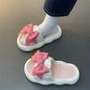 Модные женские летние новые уличные повседневные нескользящие пляжные туфли на толстой подошве женские туфли шлепанцы с бантом для женщин Zapatos De Mujer2024