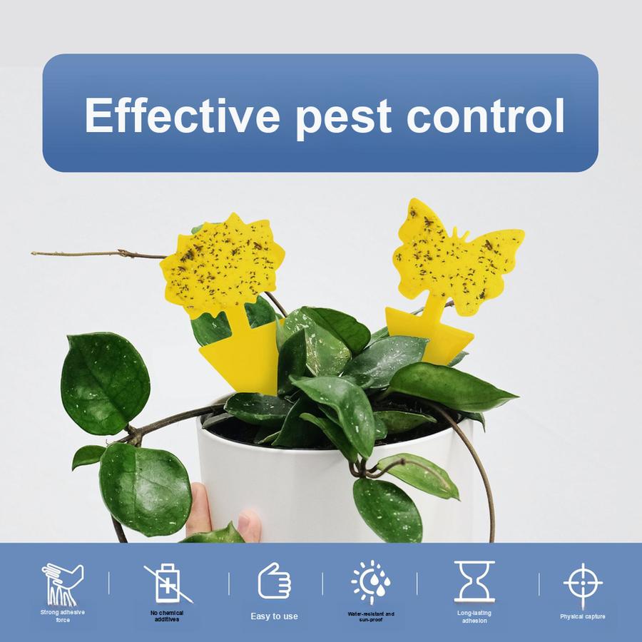 Ловушка для насекомых Липкая доска Деформация Ловушка для мух Ловушка для комаров Желтая доска Цветочный узор Липкая ловушка Ловец насекомых
