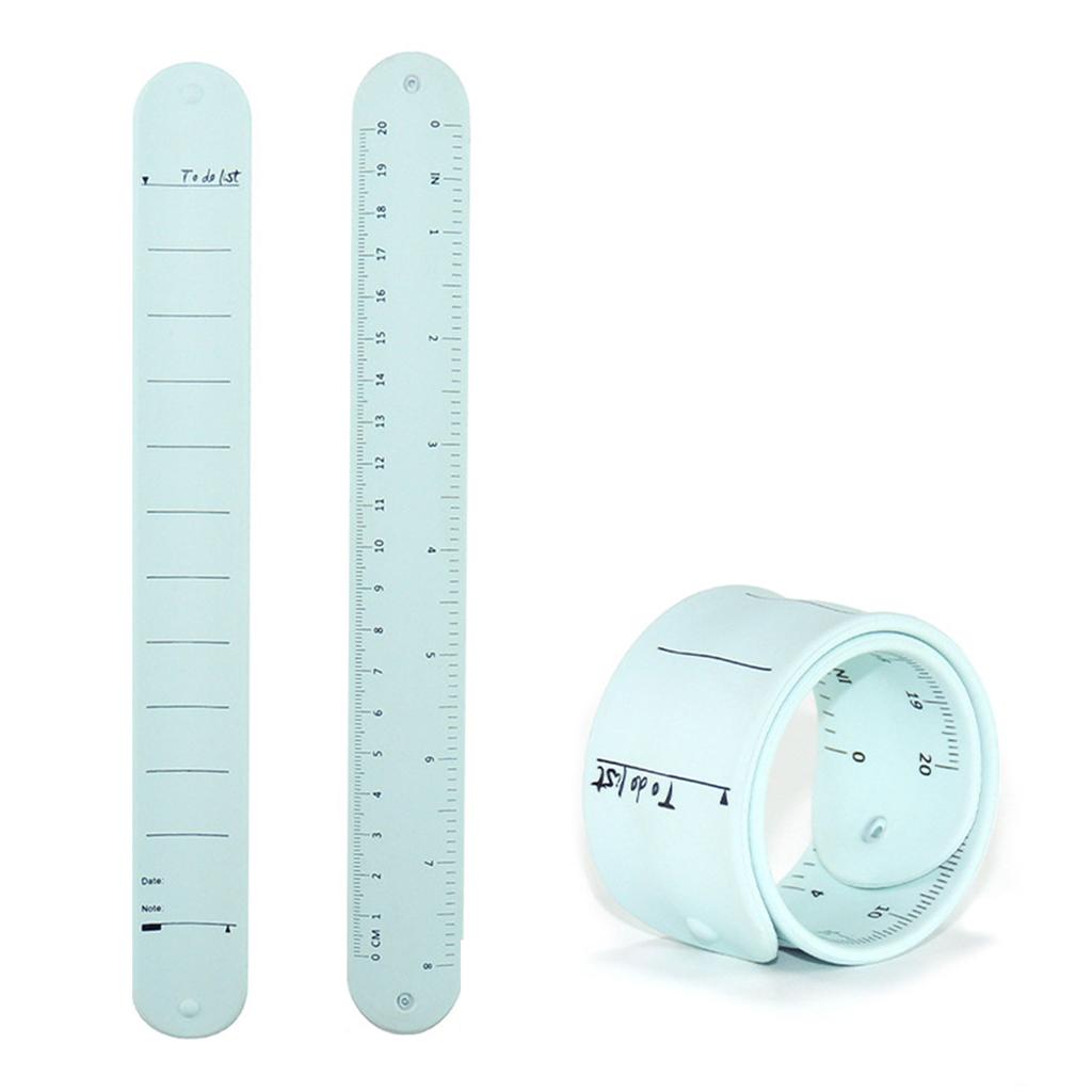 Silicone Note Wrist Band Reusable Writeable Pocket To-do List Wrist Strap Waterproof Erasable with Scale for Elderly