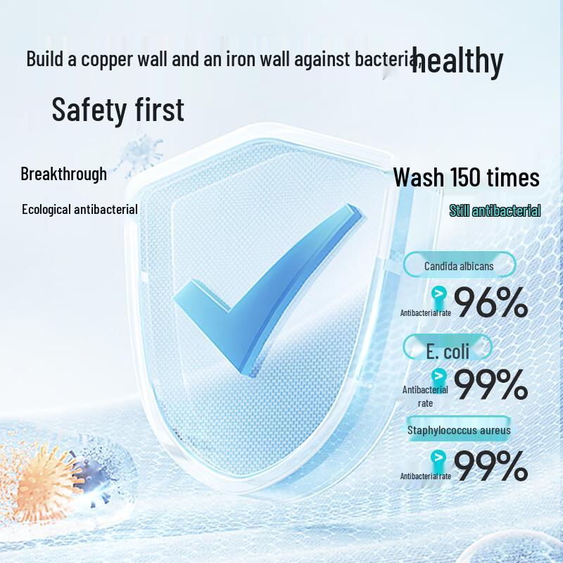 Women's Antibacterial Pure Cotton Mid-Waist Briefs