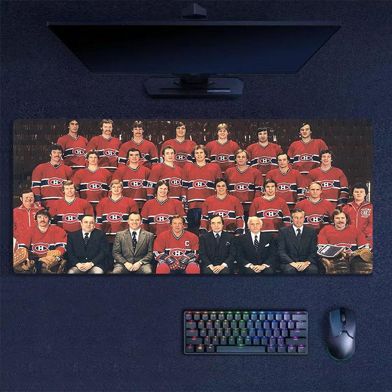 Коврик для мыши Montreal Canadiens, Большой игровой коврик для стола, Нескользящий XXL коврик для мыши для ноутбука и планшета, Игровой коврик для мини-ПК со прошитыми краями