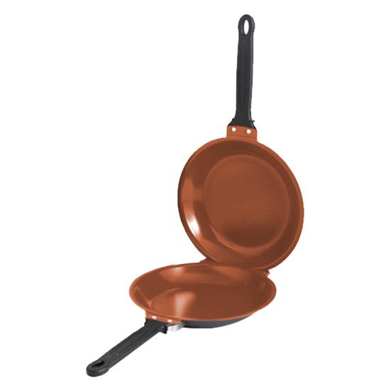 Двусторонняя сковорода для блинов с крышкой, антипригарное покрытие, двусторонняя сковорода для идеальных блинов из нержавеющей стали