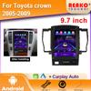 Для Tesla Android Автомобильная интеллектуальная система для Toyota Crown 2005-2009 Беспроводной Carplay BT WIFI Автомобильный радиоприемник Мультимедийный проигрыватель