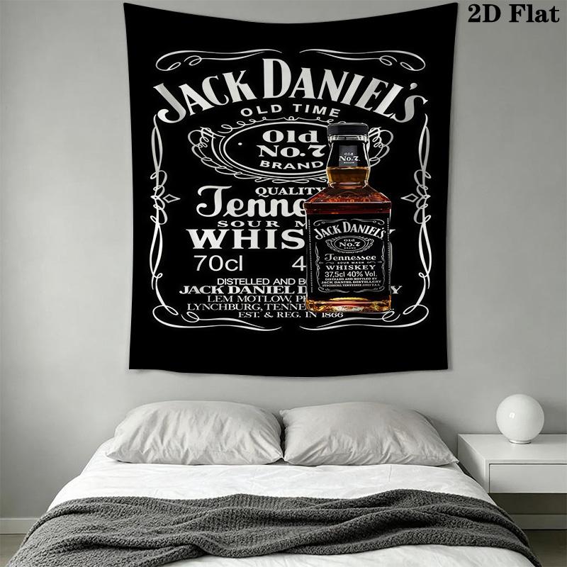 Виски Jack Daniel'S Tennessee Вневременная Классика Гобелен Настенный Модный Принт Ткань Фона Ткань Атмосферного Фона Декор Дома