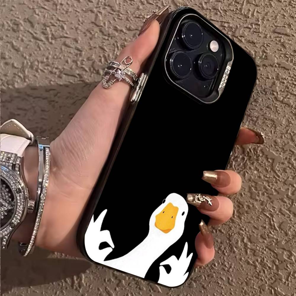 Чехол для телефона «Запутанный гусь» для iPhone 17,16,15,14,13,12,11,Pro,X,Xs,Max,Plus Ударопрочный чехол