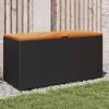 VidaXL Garden Storage Box, Tool Chest, Storage Cabinet, Patio Terrace Organizer, Black Resin 365955