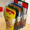 Heavy-Duty Transparent Refrigerator Side Door Organizer Dividers - Kitchen Storage Space Management, Fridge Compartments