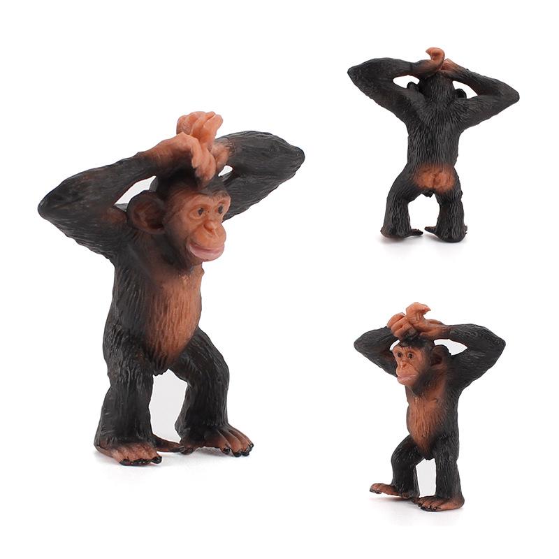 Chimpanzee and Gorilla Standing Zoo Model Toy