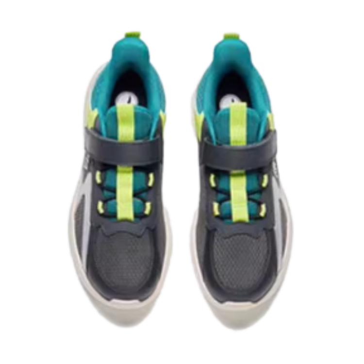 Anta Comfortable Non-Slip Durable Low-Top Kids Running Shoes Kids Sneaker Gray Green A312415519-1