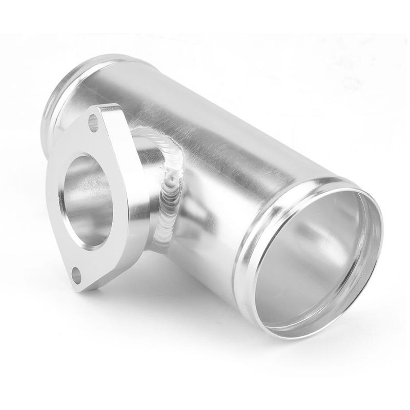 Silver Turbo Aluminum Flange Pipe 63mm 2.5inch L=150mm For GD-RS FV RZ BOV Blow off Valve Adapter for Automotive