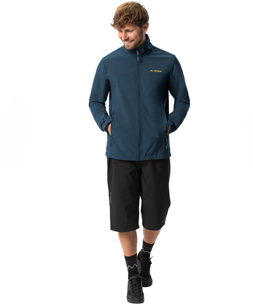 Куртка VAUDE Мужская куртка Hurricane Jacket IV темное море/желтый
