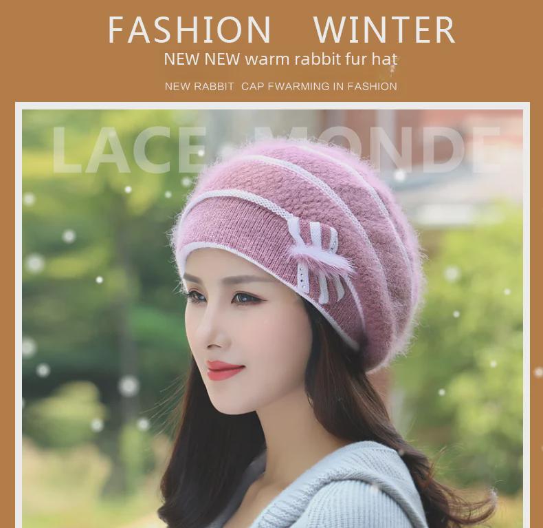 Women's Casual Autumn/Winter Knitted Wool Hats – Warm, Fashionable Outdoor Travel Accessories