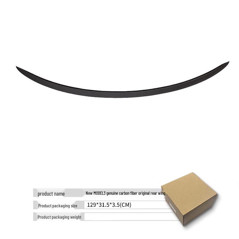 Tesla Model 3 Highland Refresh Carbon Fiber Rear Wing Spoiler