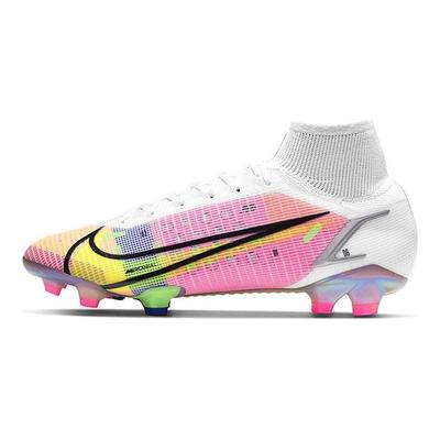 Кроссовки унисекс Mercurial Superfly 8 Elite FG White Dark Raisin Rage-Green Metallic-Silver CV0958-105
