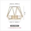 Metal Ornaments Candlestick Container Polygonal Geometry Iron Candlestick Handicraft Simple Aromatherapy Candle Base