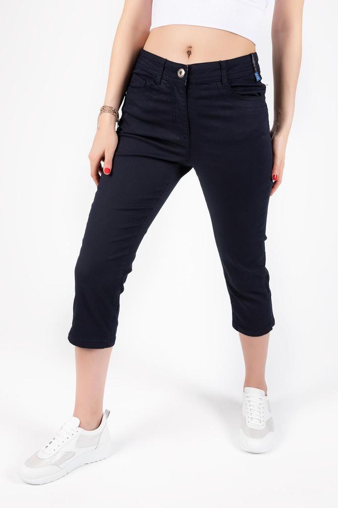 Женские модные шорты большого размера и бермуды Bonita 163 Kmr, капри с 5 карманами и разрезами на штанинах