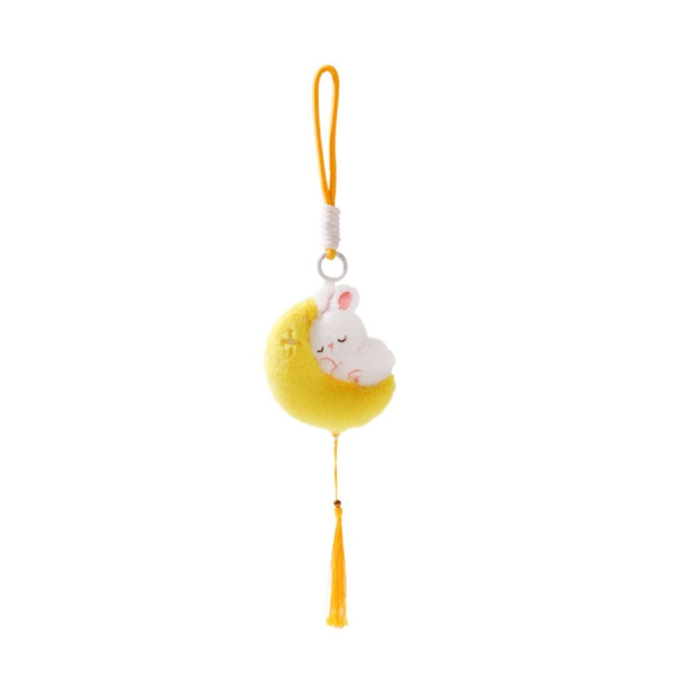 Auspicious Mid-Autumn Key Chain Doll Plush Rabbit Key Ring Moon Bunny Pendant Festival Gift