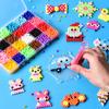 Magic Water Fuse Beads Pegboard Puzzles Set Colored Fuse Beads Kit Water Sticky Beads DIY Art Crafts