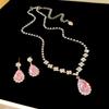 Комплект серег-кистей и ожерелья с кристаллами в форме капли - Роскошная элитная цепочка для ключицы для женщин