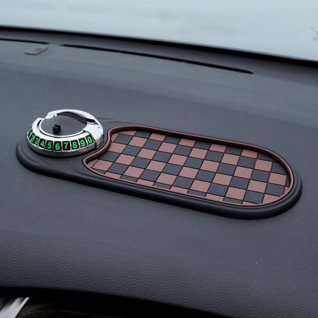 Автомобильный держатель для мобильного телефона Slip Pad, держатель для солнцезащитных очков, парковочный знак, центральный пульт управления, стойка для хранения