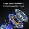Bluetooth Гарнитуры для Мотошлема Беспроводная Связь Наушники для Езды BT 6.0 FM-радио Светодиодный Дисплей Поддержка TF-карты