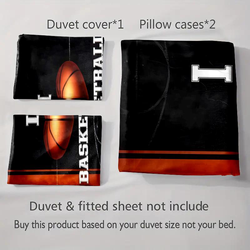 Basketball court design Bedding Duvet cover sets Duvet covers Pillowcases gifts (1 * Duvet Cover 2 * Pillowcases, without duvet insert)