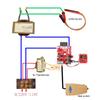 Spot Welding Machine Control Board Adjustable Time Current Transformer Controller Board Digital Display DIY Battery Accessories