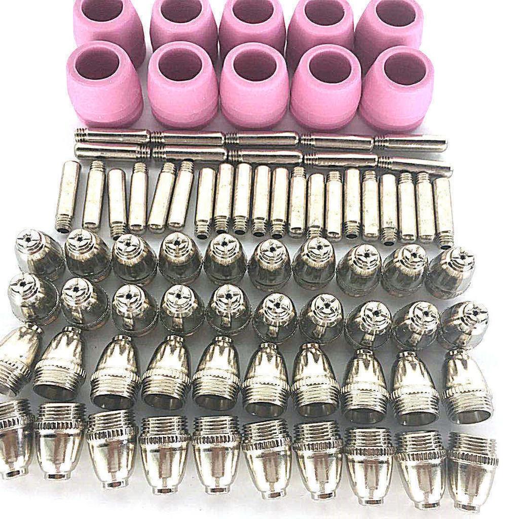 50PCS WSD-60 AG60 Air Plasma Cutter Cutting Torch Consumables Kits SG55 AG60